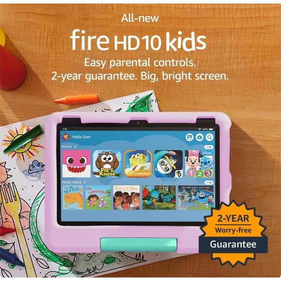 Amazon Kids Fire HD 10" Tablet (13th - 2023 Release) 32G With Memory Card - Picture 6 of 11